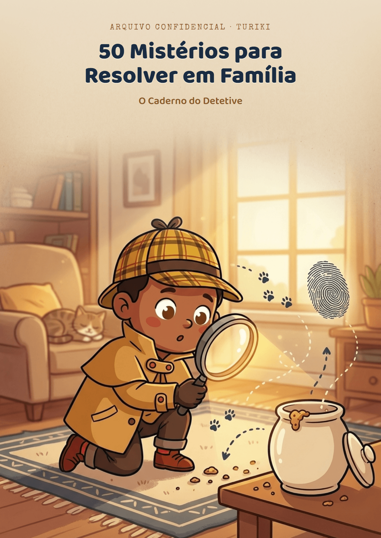 Capa da edição: 50 Mistérios para Resolver em Família